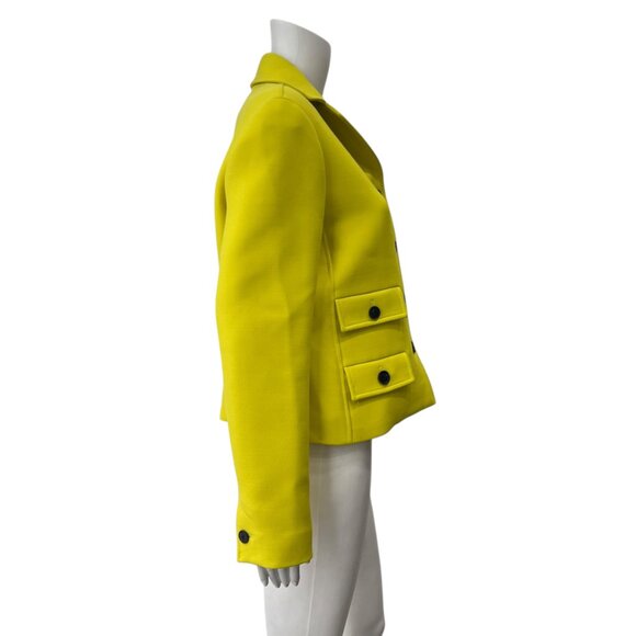 Christian Dior 2022 Spring Yellow Single Breasted Wool Jacket size FR 42/10 - Picture 11 of 13